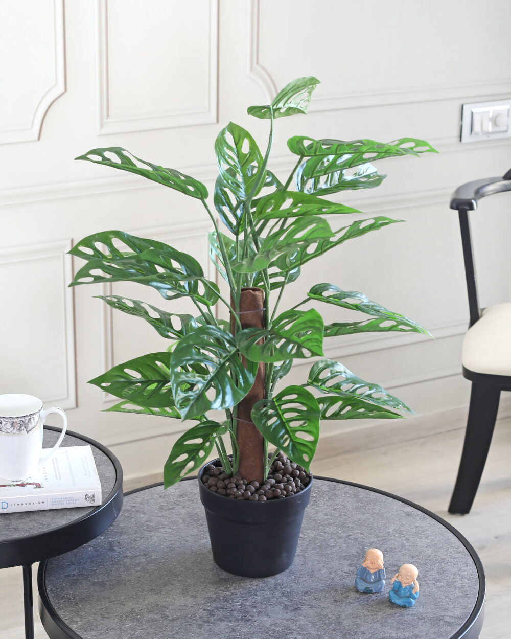 Fourwalls Artificial Monstera Plant with Pot - 2 Feet