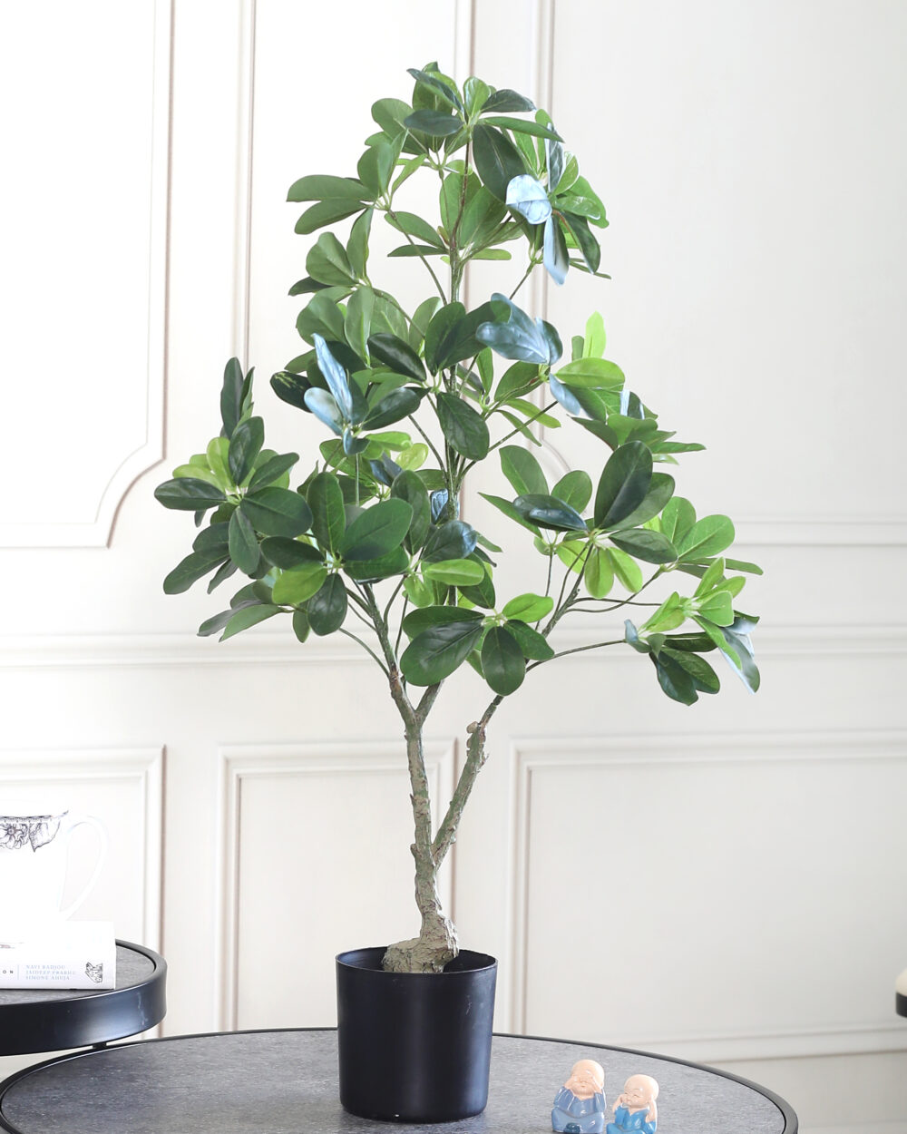 Fourwalls Artificial Schefflera Plant with Pot - 2.5 Feet