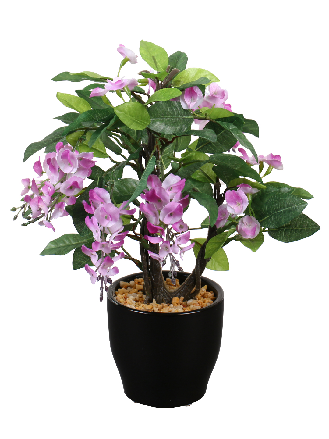 Fourwalls Artificial Wisteria Plant in Ceramic Pot (25 cm Tall) - Image 4