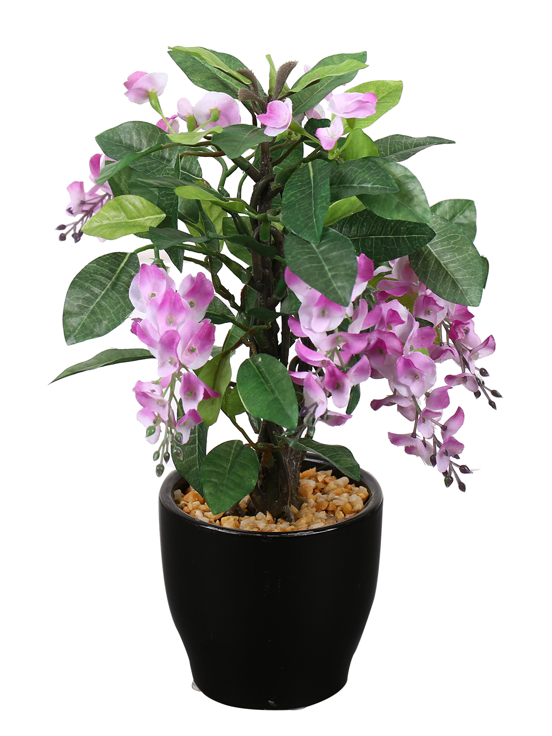 Fourwalls Artificial Wisteria Plant in Ceramic Pot (25 cm Tall) - Image 5