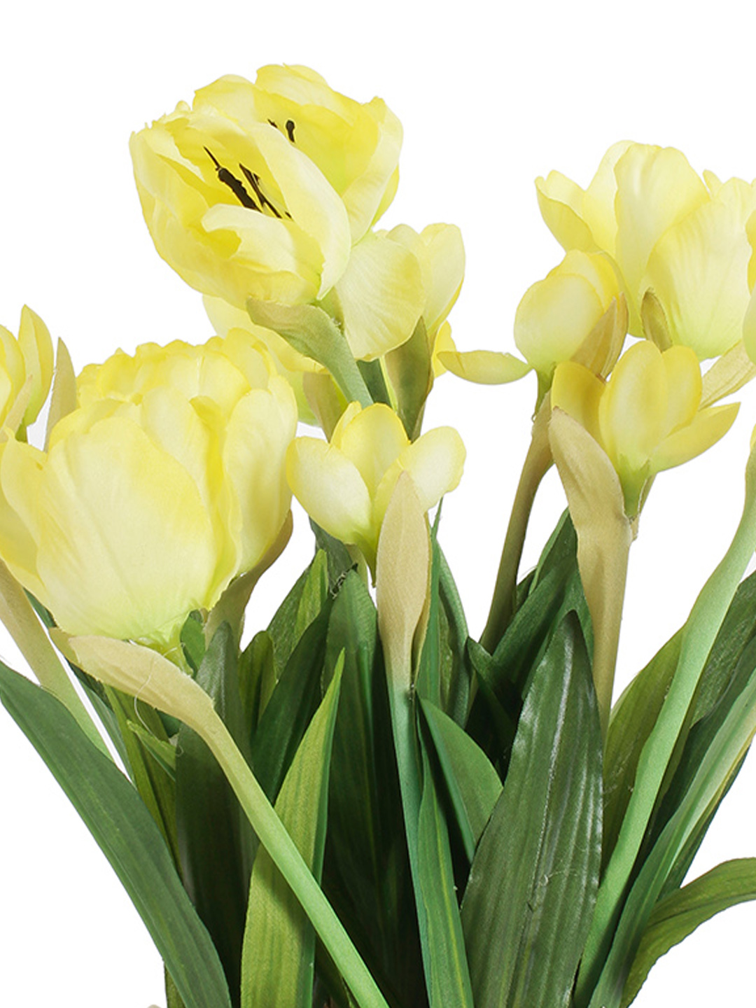 Fourwalls Artificial Tulip Plant in Ceramic Pot (26 cm Tall) - Image 2