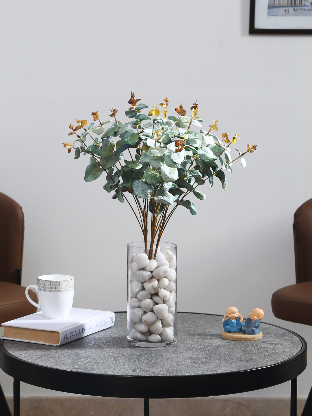 Eucalyptus Velvet Flower Bunch Green