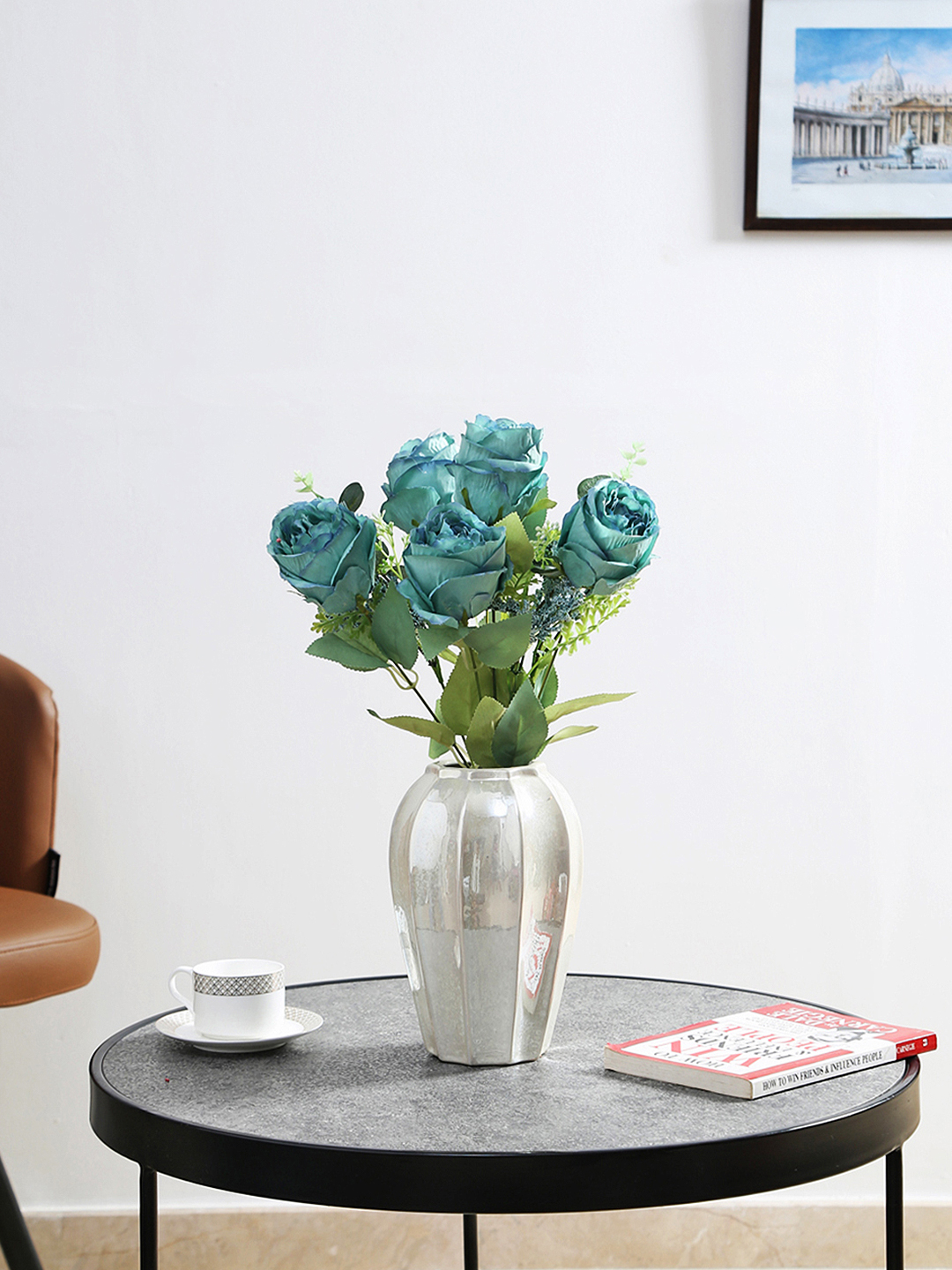 Rose Flower Bunch Blue