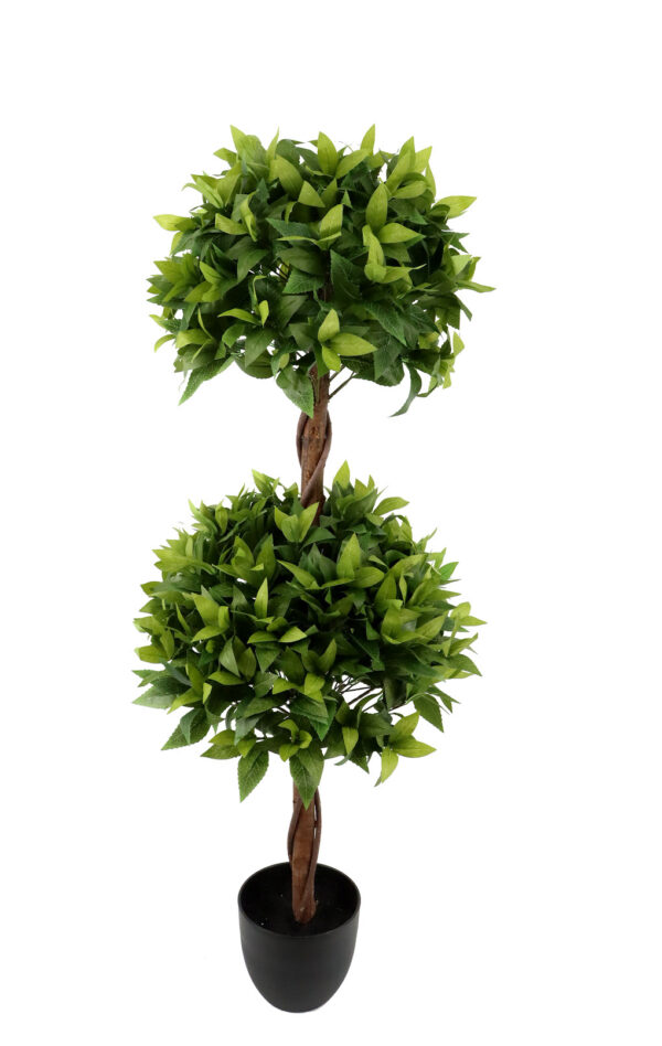 Buy Artificial Bay Tree Topiary Plant For Living Room 4 feet - Fourwalls