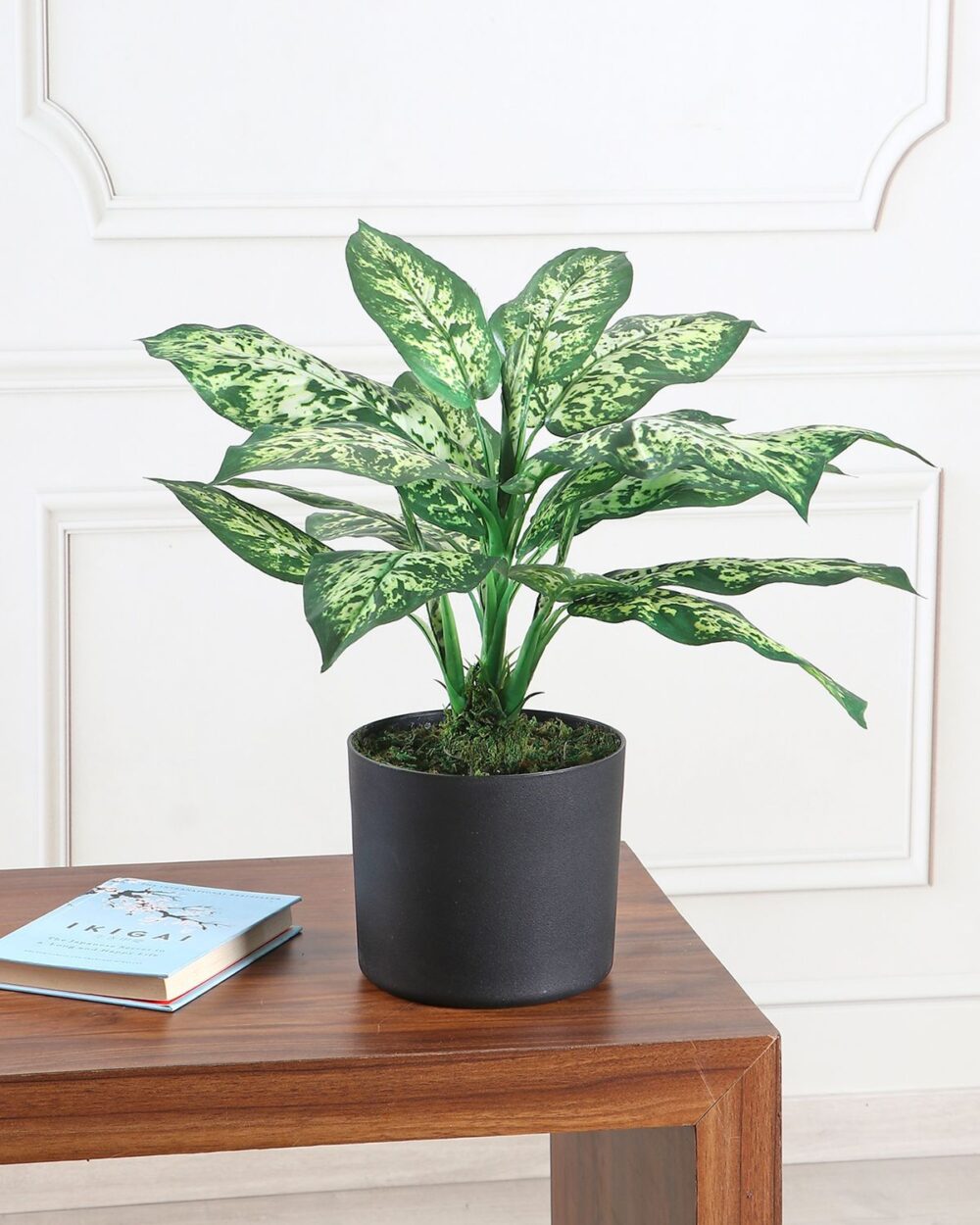 Artificial Dieffenbachia Plant - 1.7 Feet Tall, Green