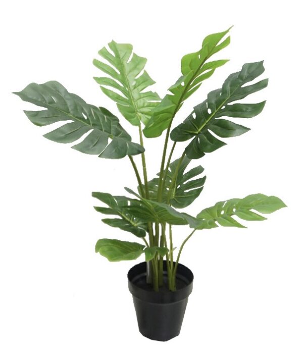 Shop Artificial Monstera Plant with Pot - 2.8 Feet
