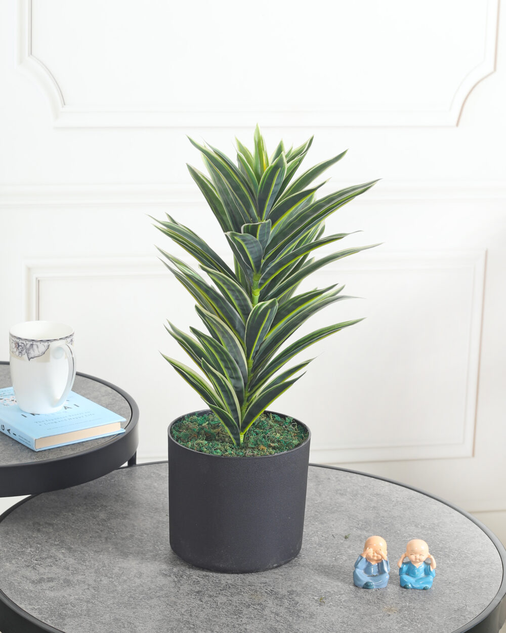 Fourwalls Artificial Dracaena Plant – 19″, Green