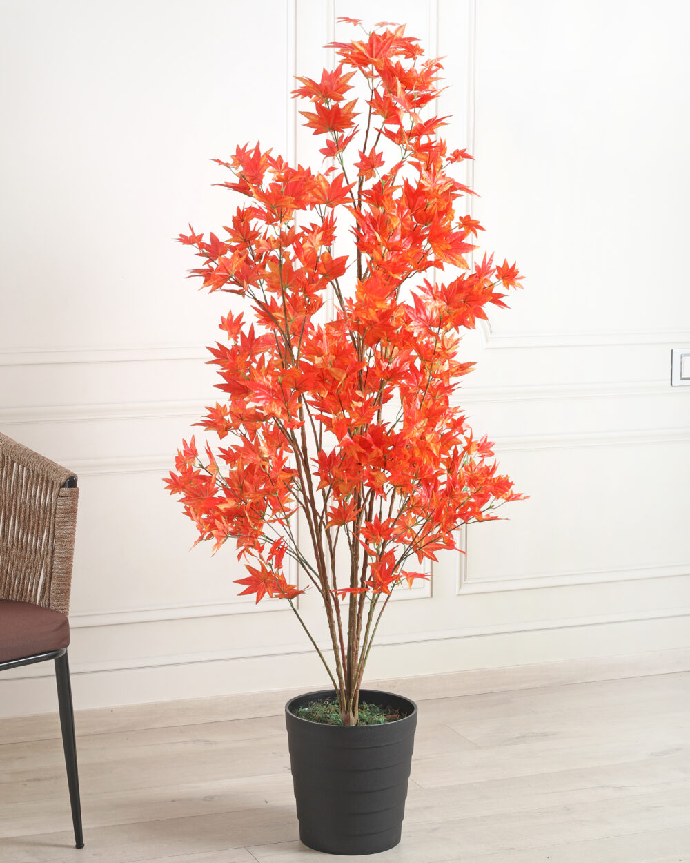 Fourwalls Artificial Autumn Japanese Maple Plant - 5 Feet
