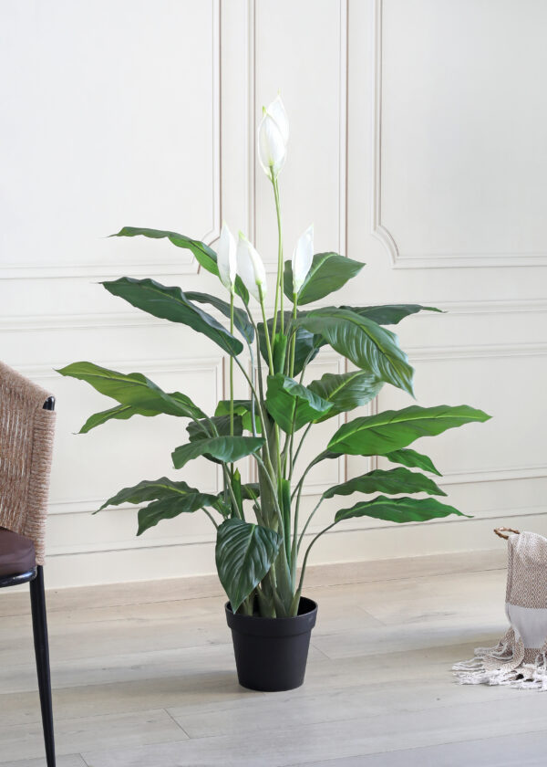 buy Artificial Real Touch Peace Lily Plant with Pot