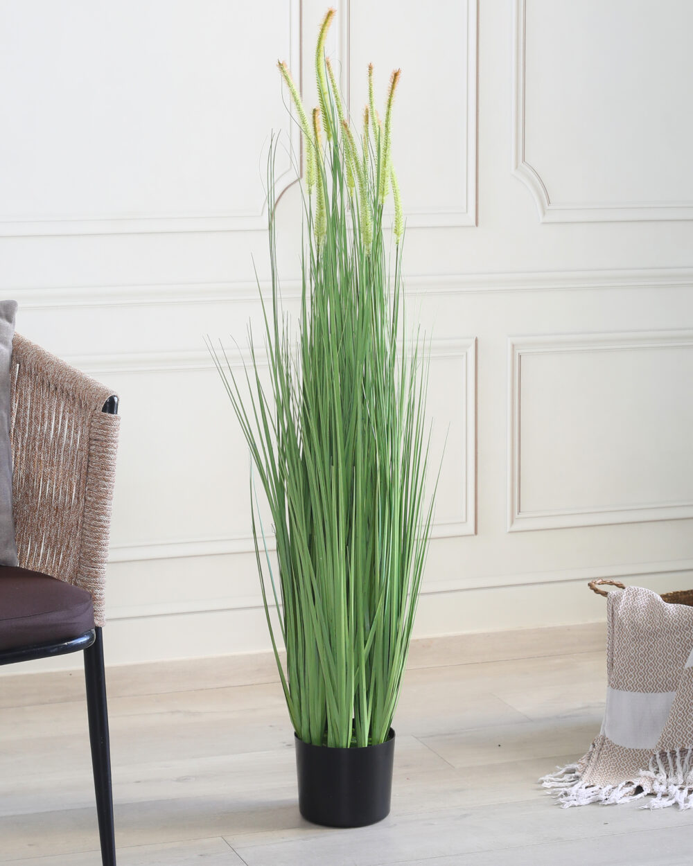 Fourwalls Artificial Dogtail Grass Plant with Pot