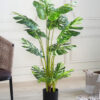 Artificial Variegated Monstera Plant with Pot – 4 Feet