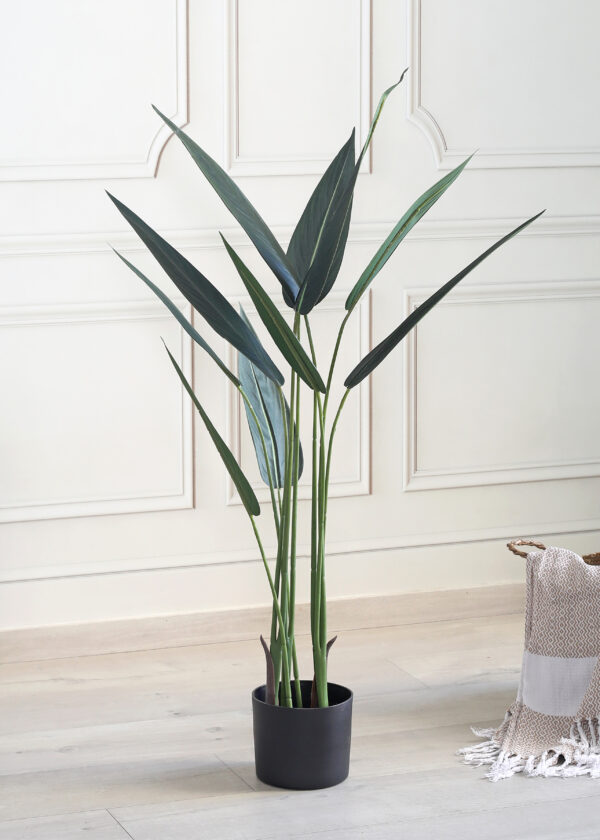 Fourwalls Artificial Birds of Paradise Plant with Pot – 3.5 Feet