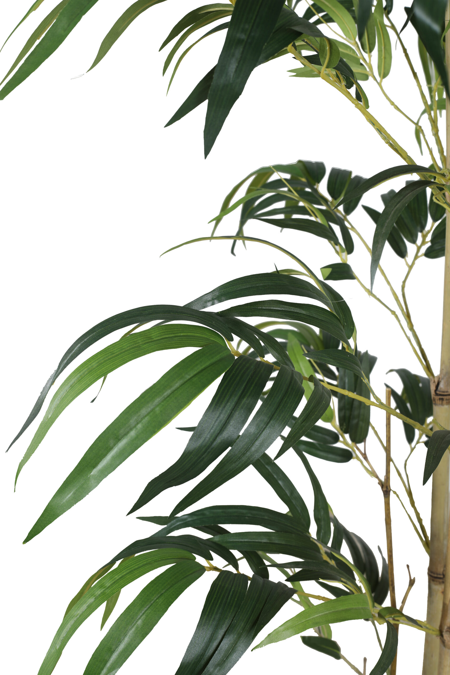 Artificial Drooping Bamboo Plant with Pot - 6 Feet, Yellow - Image 3