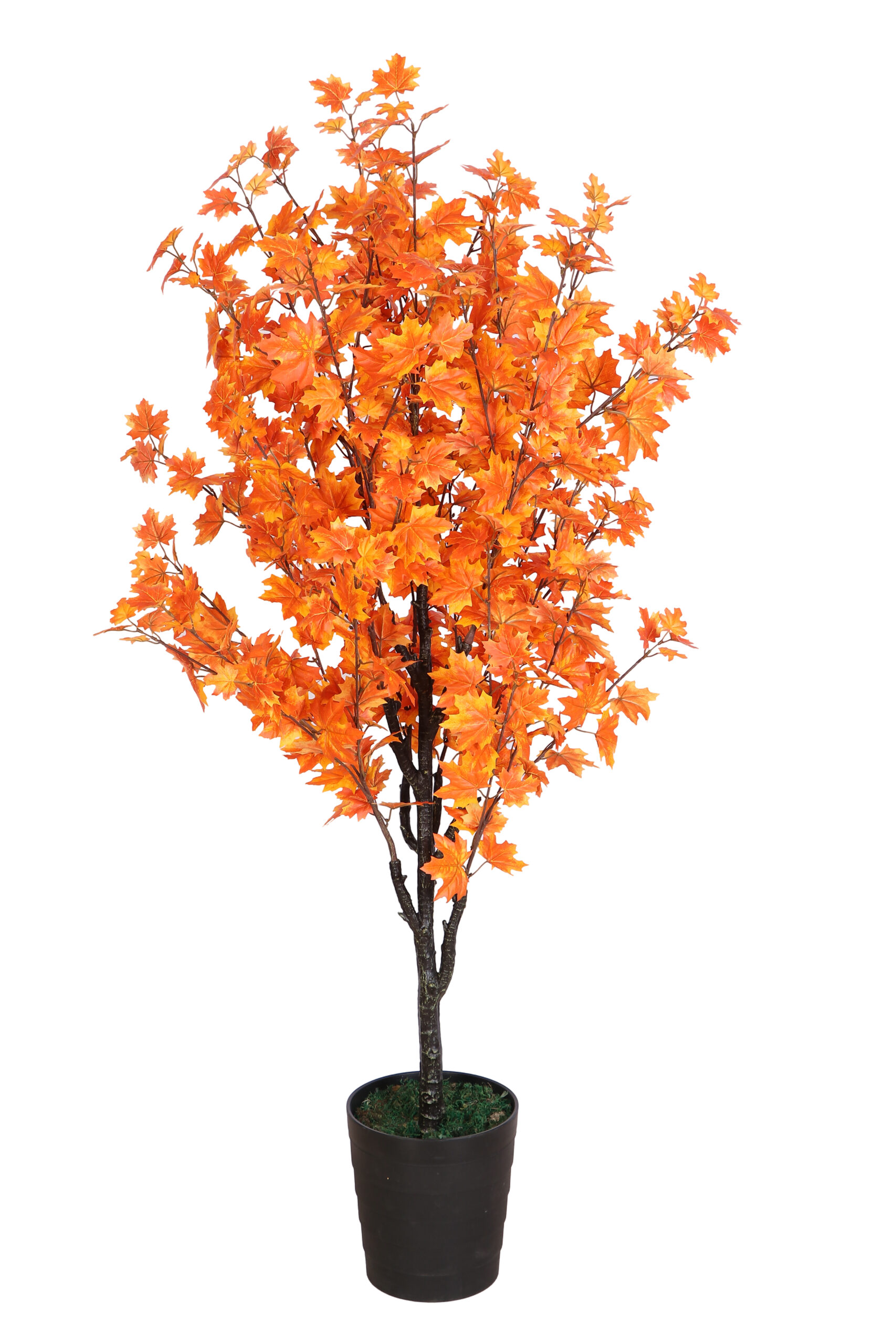Artificial Orange Japanese Maple Tree 5.4 Feet - Fourwalls