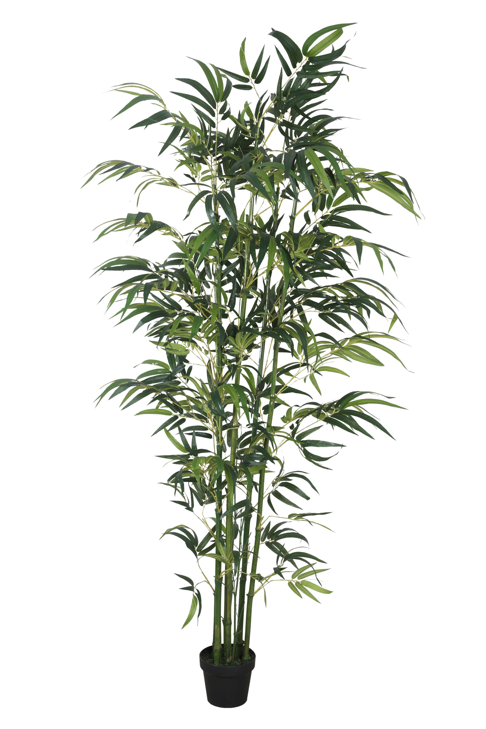 Artificial Drooping Bamboo Plant with Pot - 7 Feet, Green - Image 2