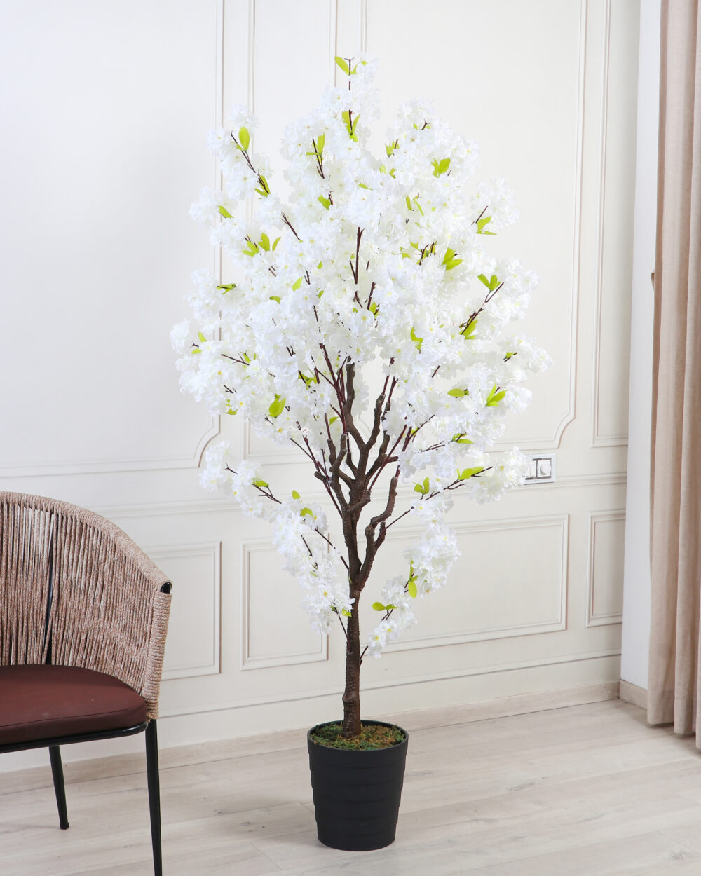 Fourwalls Artificial Cherry Blossom Tree - 6 Feet, White
