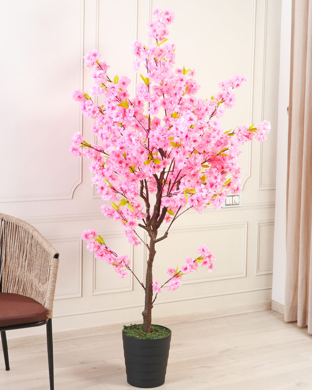 Fourwalls Artificial Cherry Blossom Tree - 6 Feet, Rani Pink