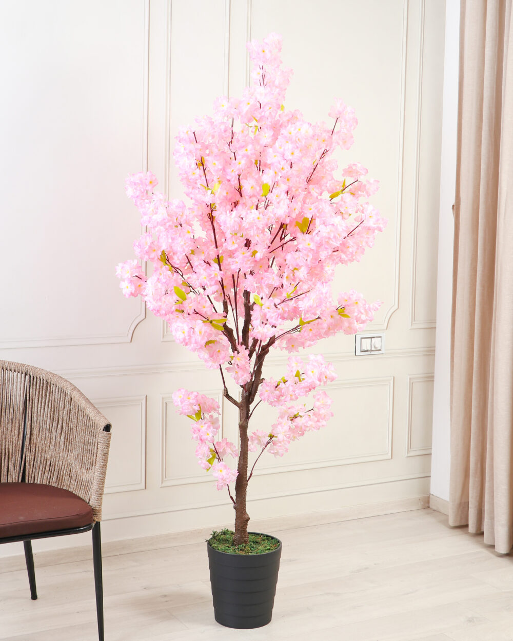 Fourwalls Artificial Cherry Blossom Tree - 6 Feet, Light Pink