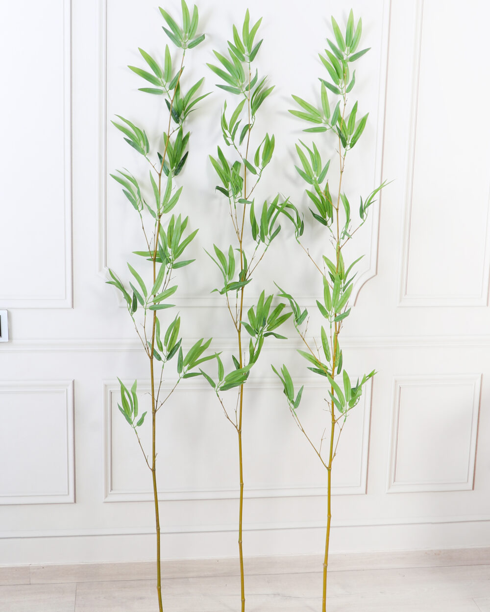 Fourwalls Artificial Bamboo Plant Single Stems - 5 Feet, Set of 5