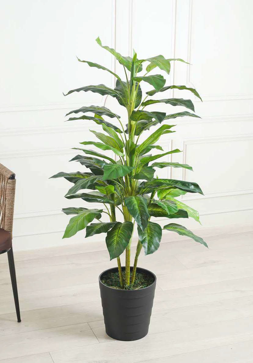 Fourwalls Artificial Spathiphyllum Plant - 4 Feet