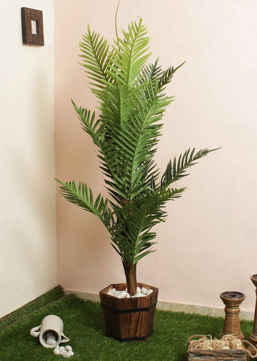 Fourwalls Artificial Areca Palm Tree - 4.4 Feet