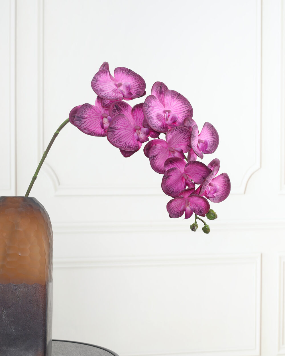 Artificial Real Touch Butterfly Orchid Flower Stem - Purple