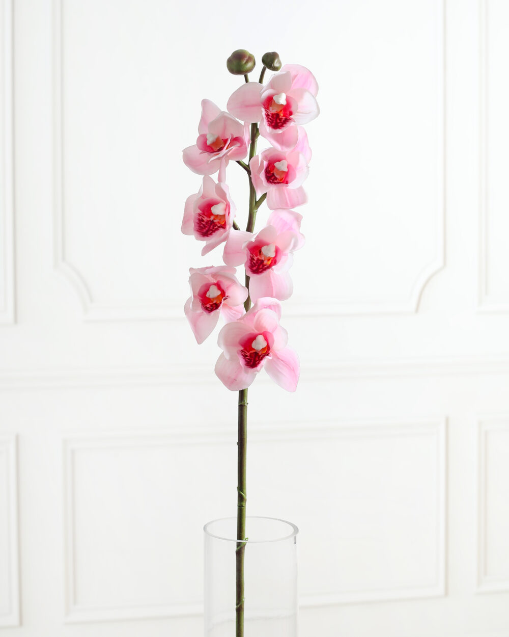 Artificial Real Touch Cymbidium Orchid Flower Stem - Pink