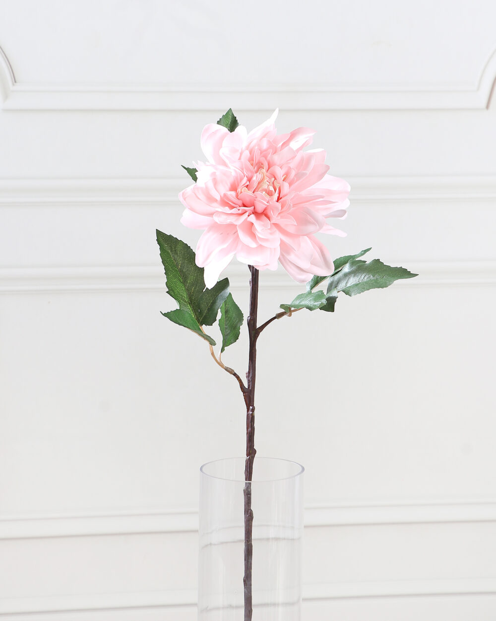 Artificial Real Touch Dahlia Flower Stems - Burgundy