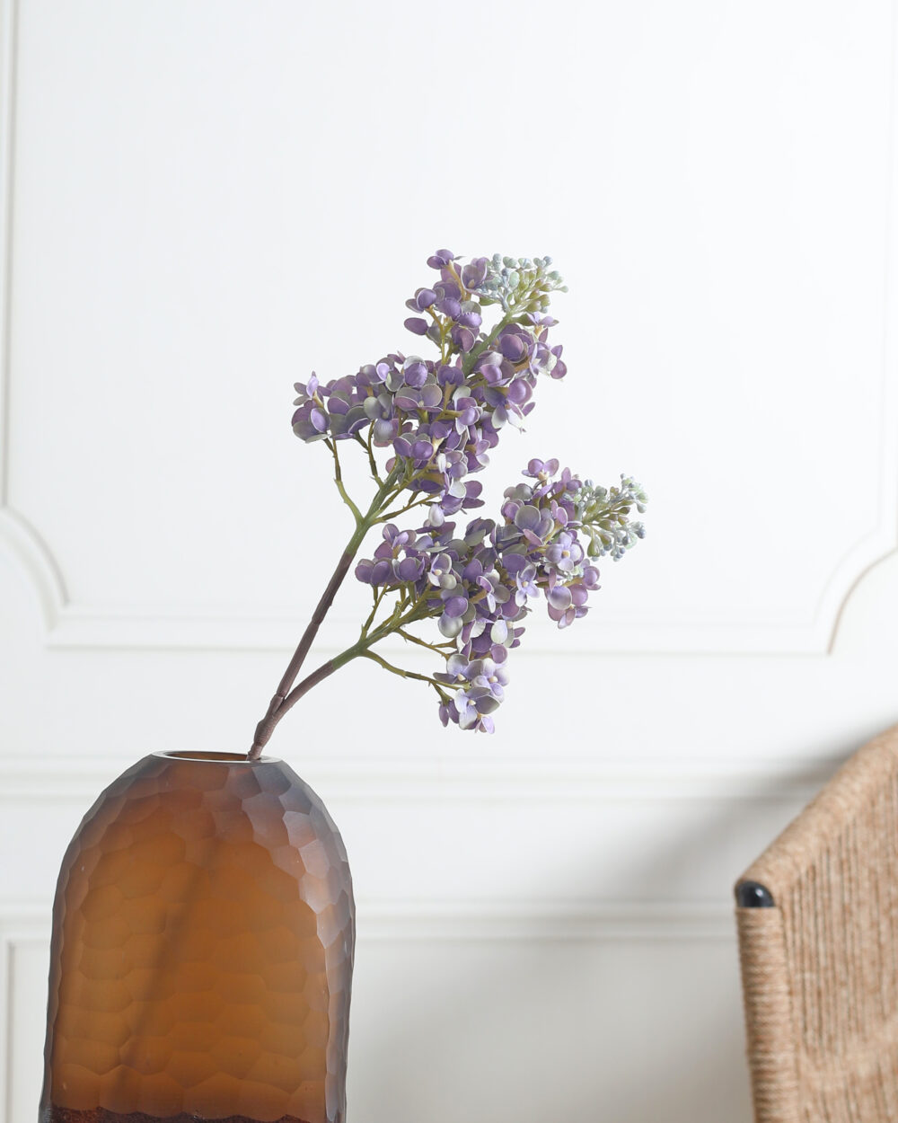 Artificial Real Touch Lilac Flower Stem - Purple