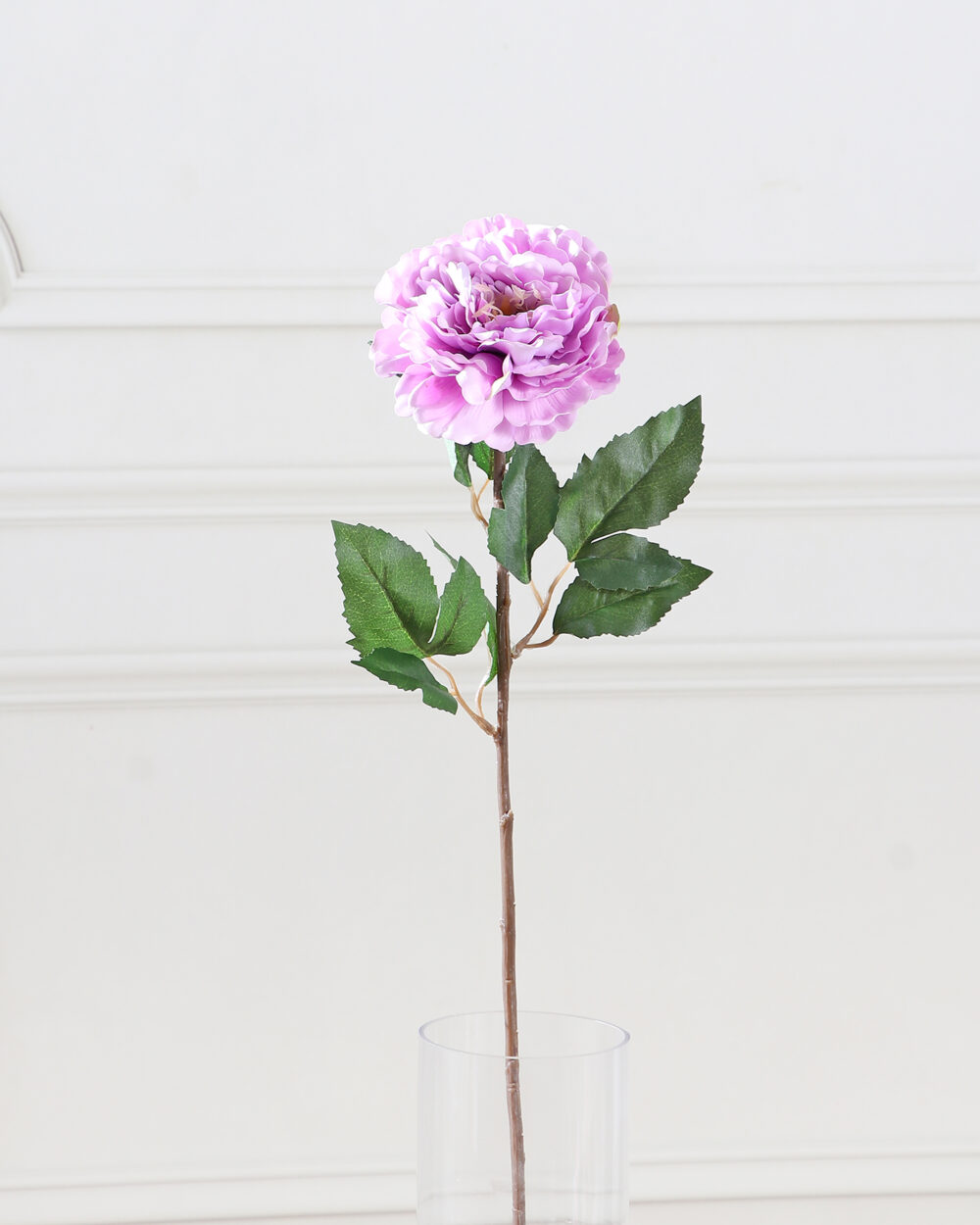 Artificial Real Touch Peony Flower Stems - Purple
