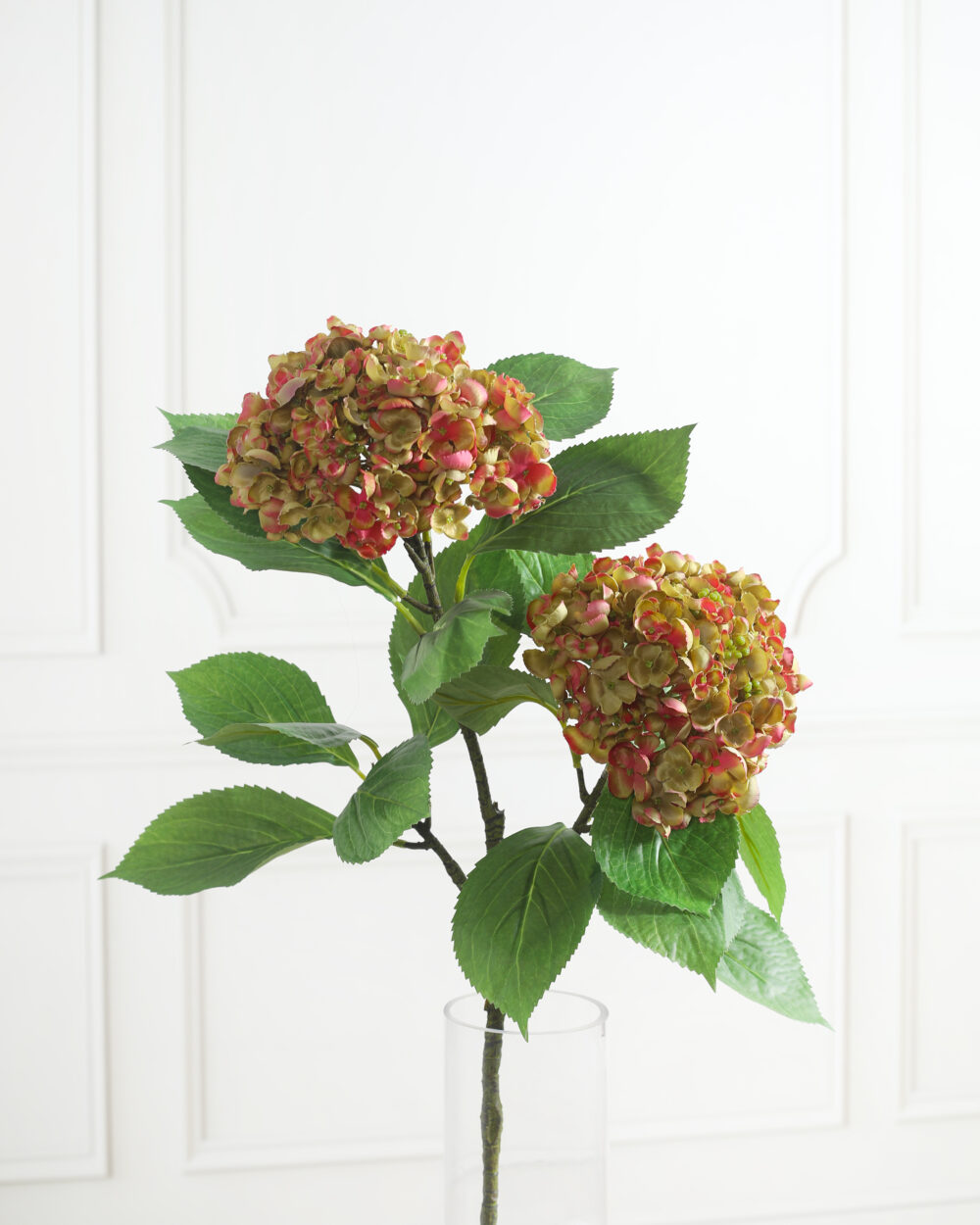 Faux Hydrangea Flower Stem - BEIGE