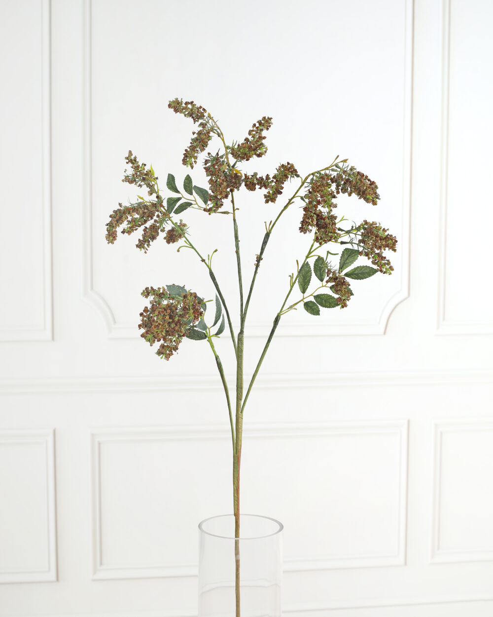 Falling Dried Hops Stem - Burgundy