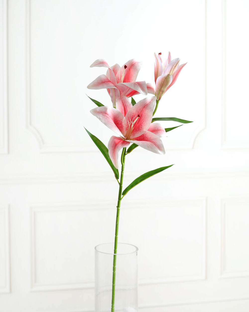Artificial Real Touch Lily Flower Stems - Pink