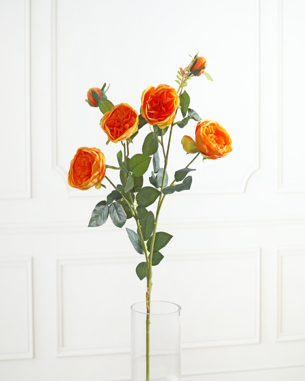 Artificial Peony Flower Stem - Orange