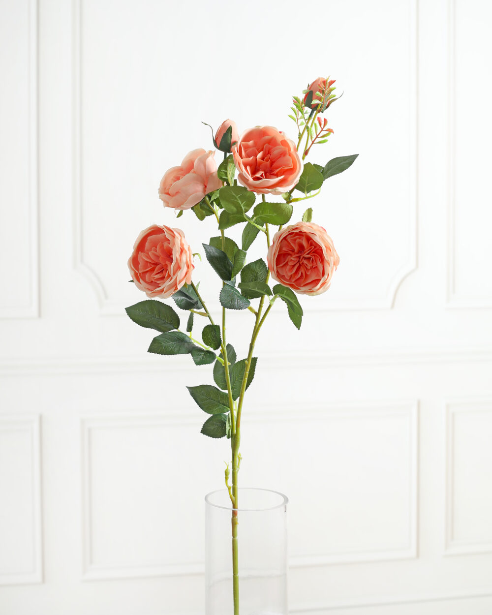 Artificial Peony Flower Stem - Peach