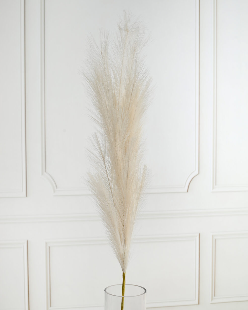 Pampas Grass Dried Decorative Stem - White