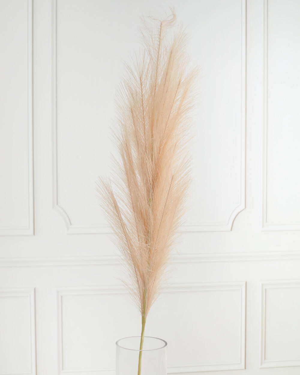 Pampas Grass Dried Decorative Stem - Peach