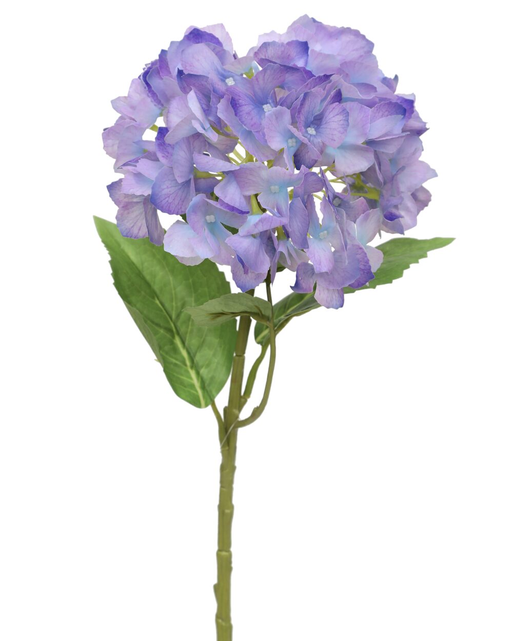Artificial Real Touch Hydrangea Flower Stem - Purple