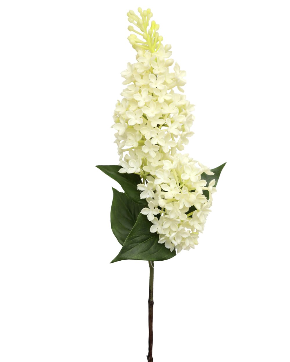 Artificial Real Touch Lilac Flower Stem - White