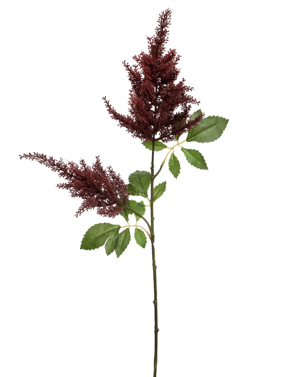 Artificial Real Touch Astilbe Flower Stem - Maroon