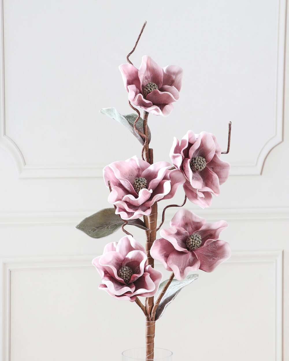 Artificial Camellia Foam Flower Stem - Purple