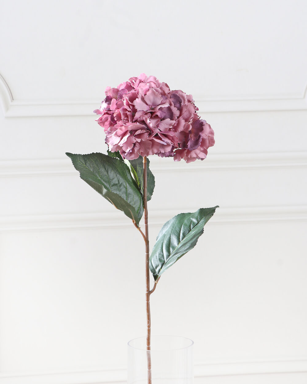 Artificial Hydrangea Flower Stem - Purple