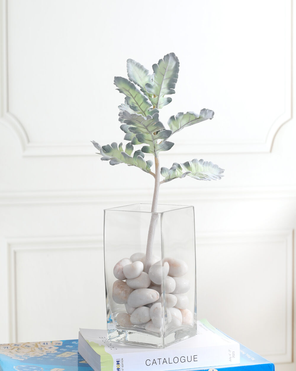 Artificial Frosted Senecio Cineraria Leaves - Green