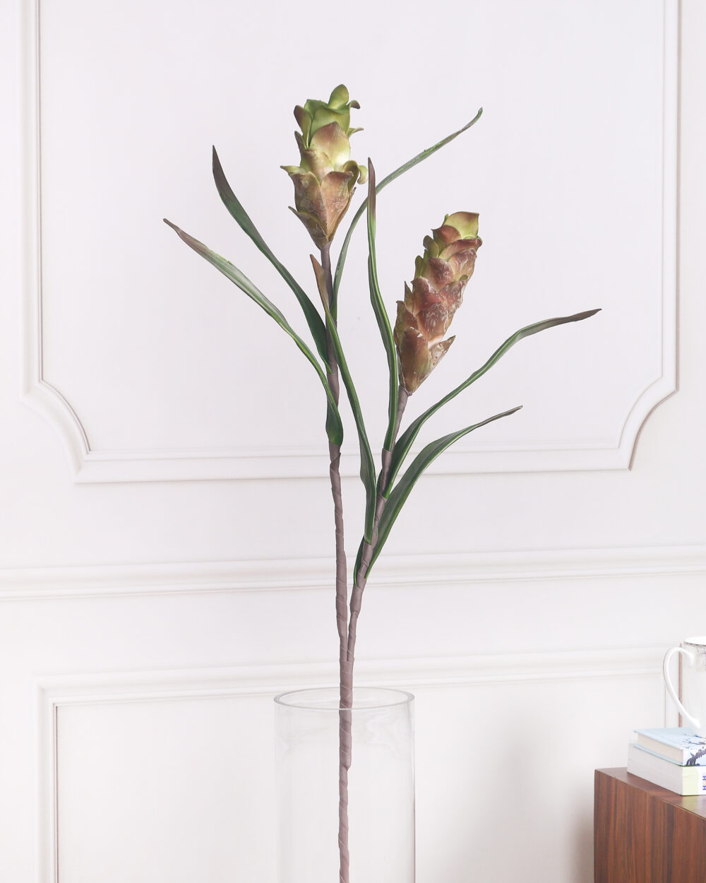 Artificial Ginger Foam Flower Stem - Green