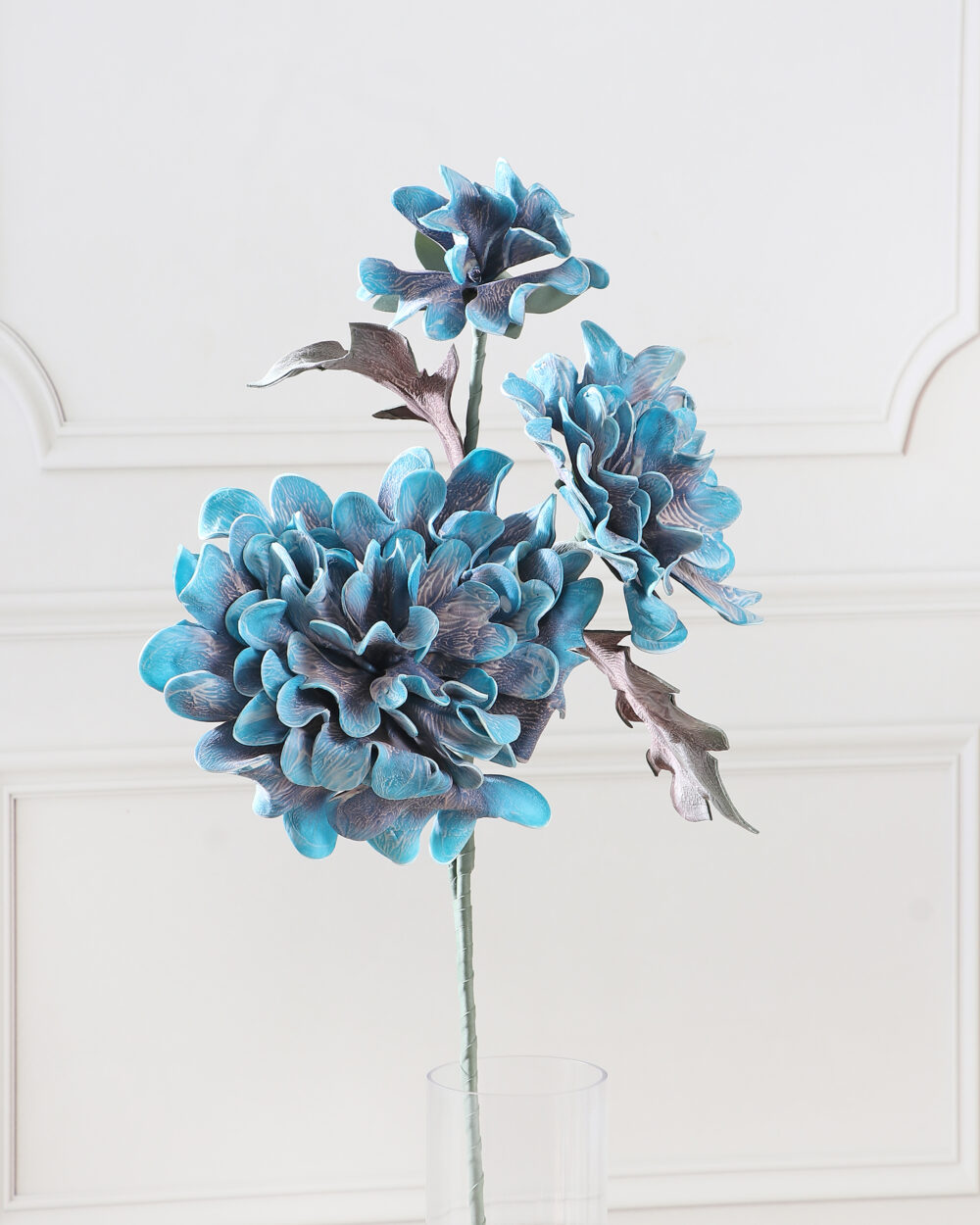 Artificial Hydrangea Foam Flower Stem - Blue