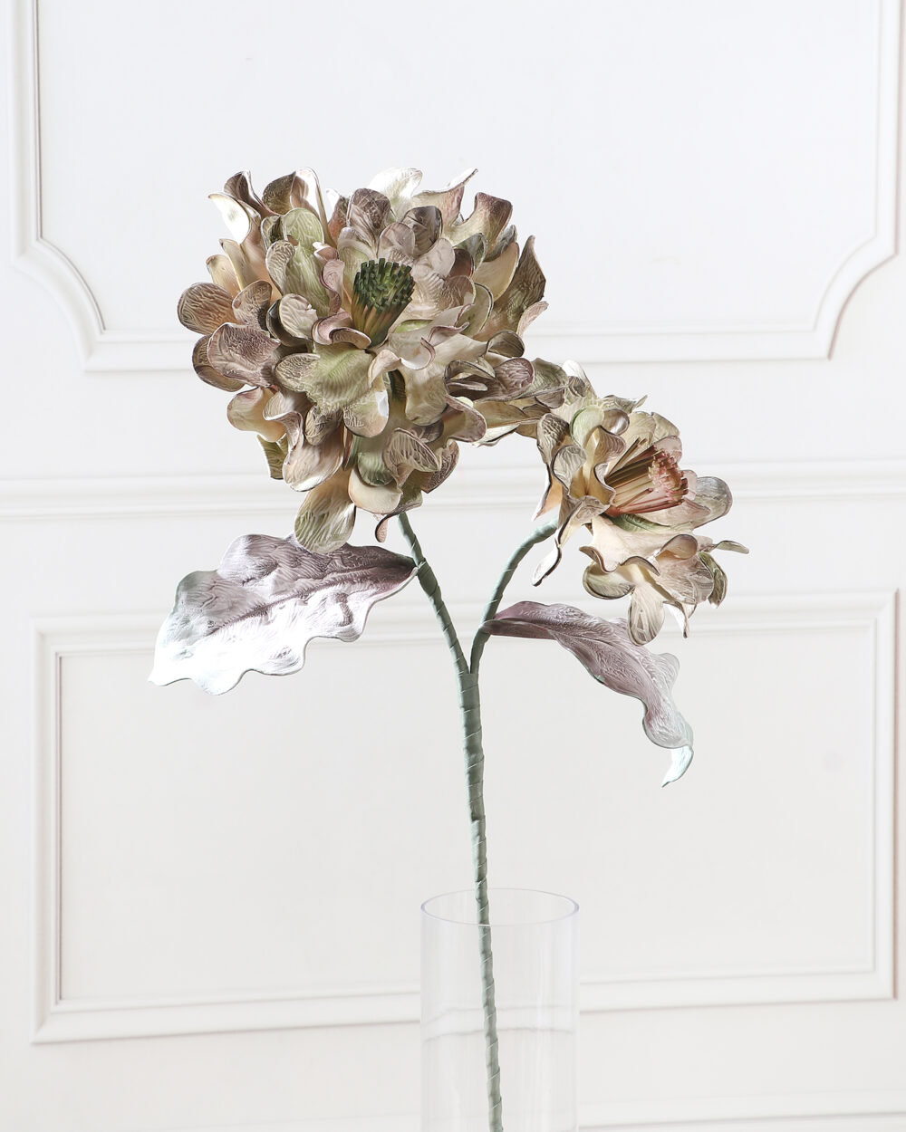Artificial Oyster Foam Flower Stem - Brown