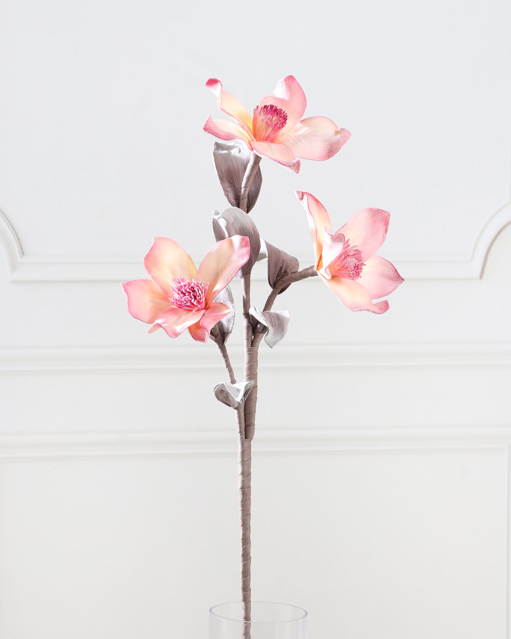 Artificial Chinese Magnolia Foam Flower Stem - Pink