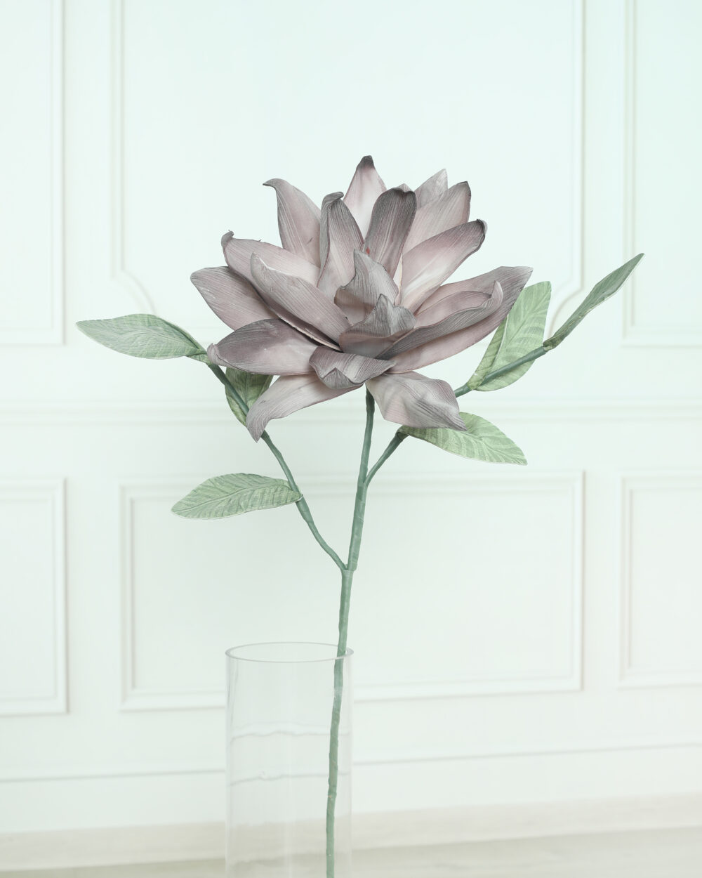 Artificial Passion Foam Flower Stem - Grey
