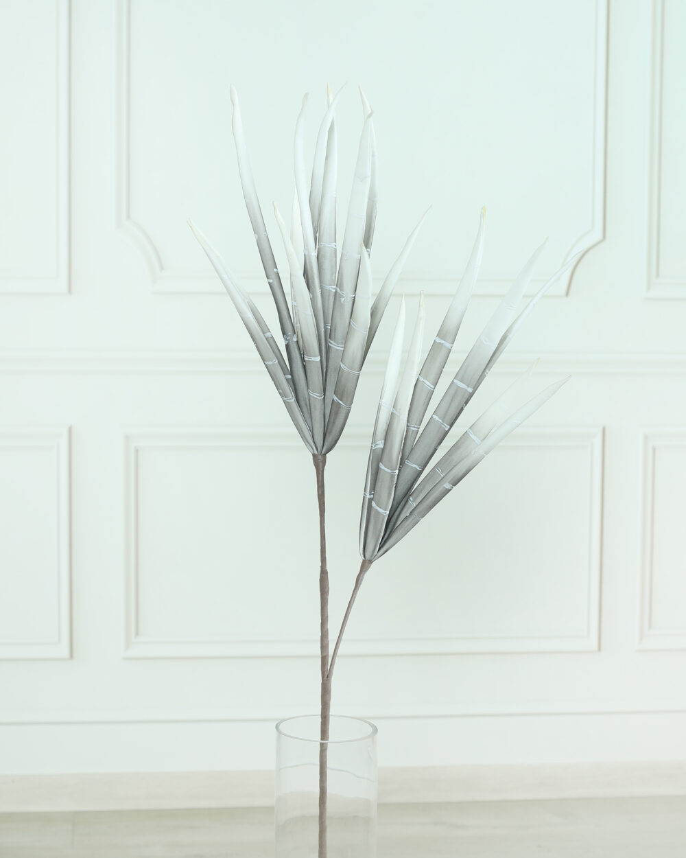Artificial Yucca Foam Flower Stem - Grey