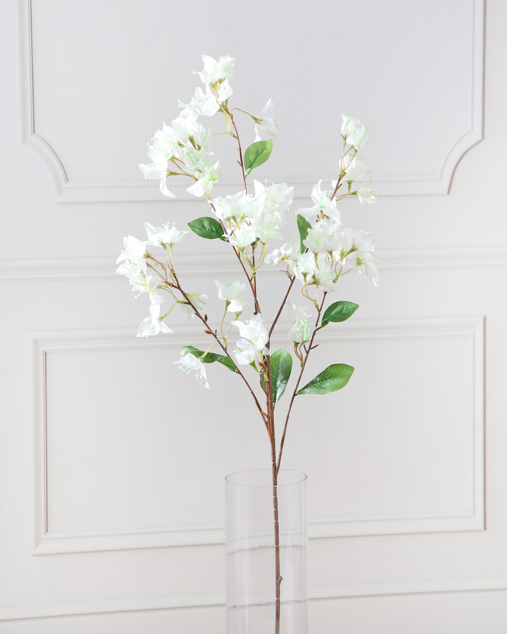 Artificial Bougainvillea Flower Stem - White